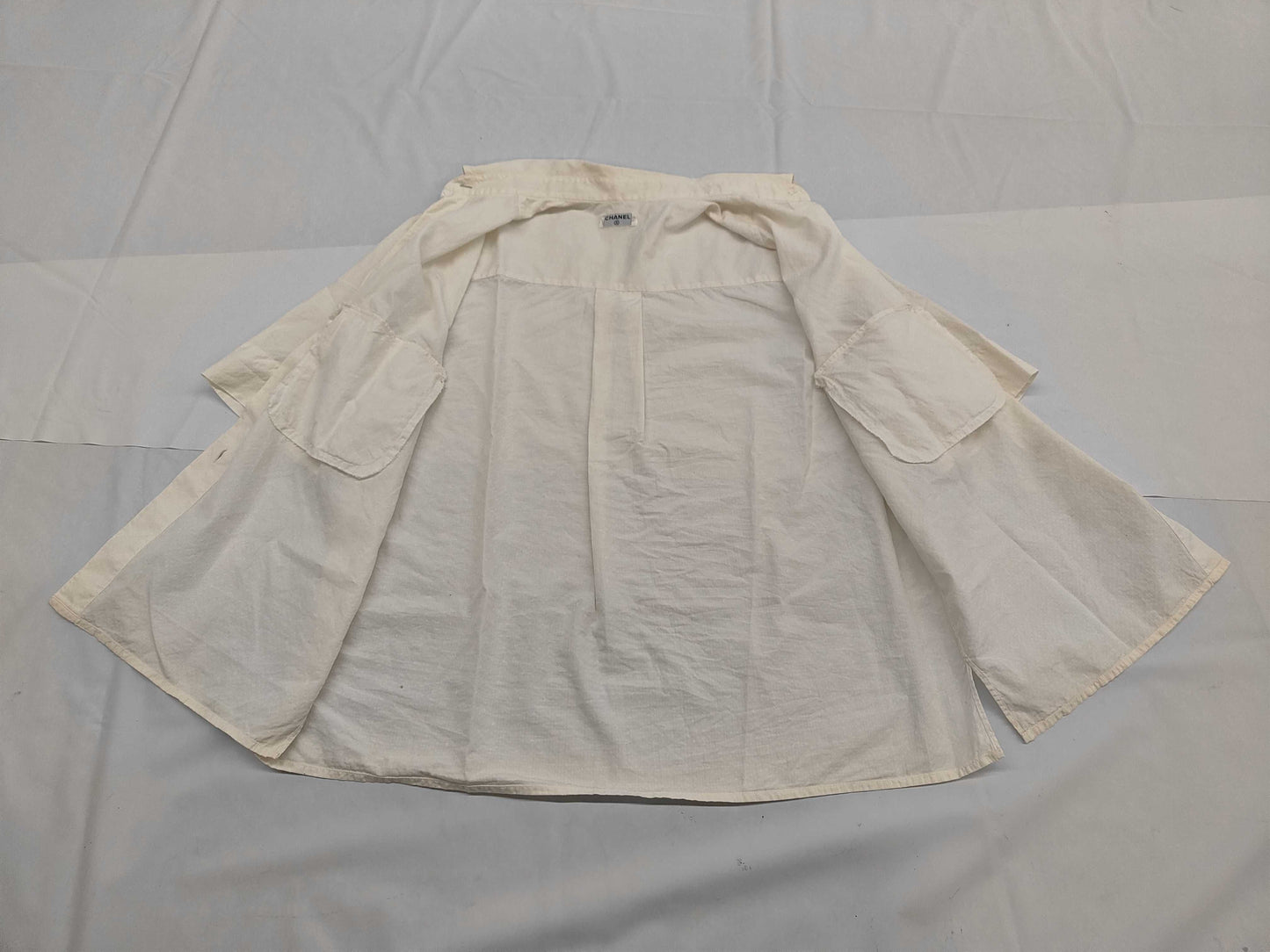 CHANEL CHANEL Coco Button Shirt White Size 36-38 