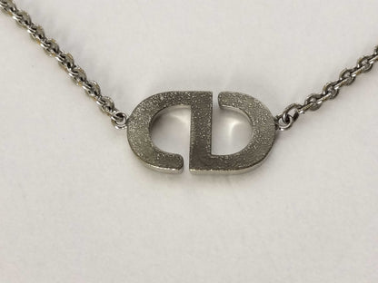 Dior CD logo rhinestone necklace