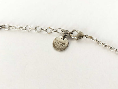 Dior CD logo rhinestone necklace