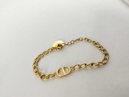 Dior Dior CD Logo Bracelet Gold Bracelet Bangle