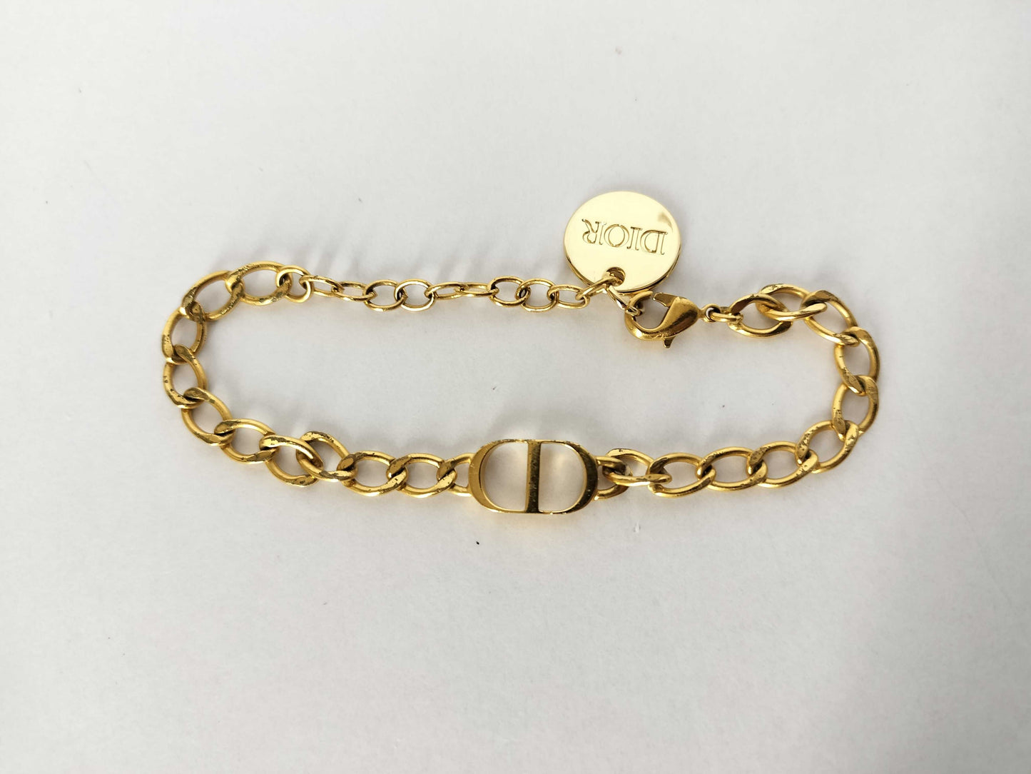 Dior Dior CD Logo Bracelet Gold Bracelet Bangle