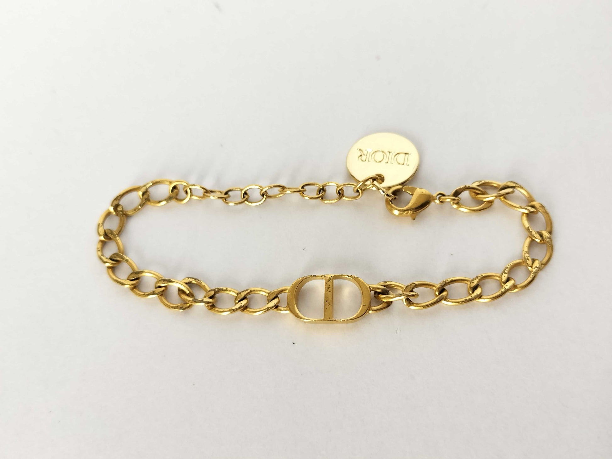 Dior Dior CD Logo Bracelet Gold Bracelet Bangle