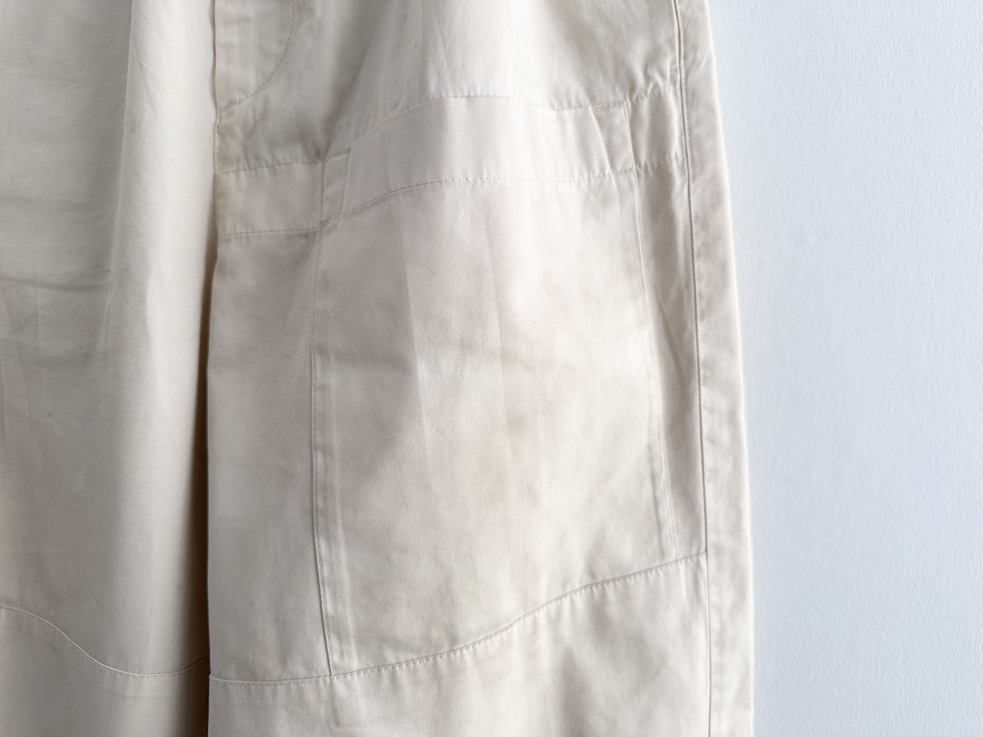 JIL SANDER JIL SANDER Wide-leg Cotton Pants with Zippered Hems, Size 44