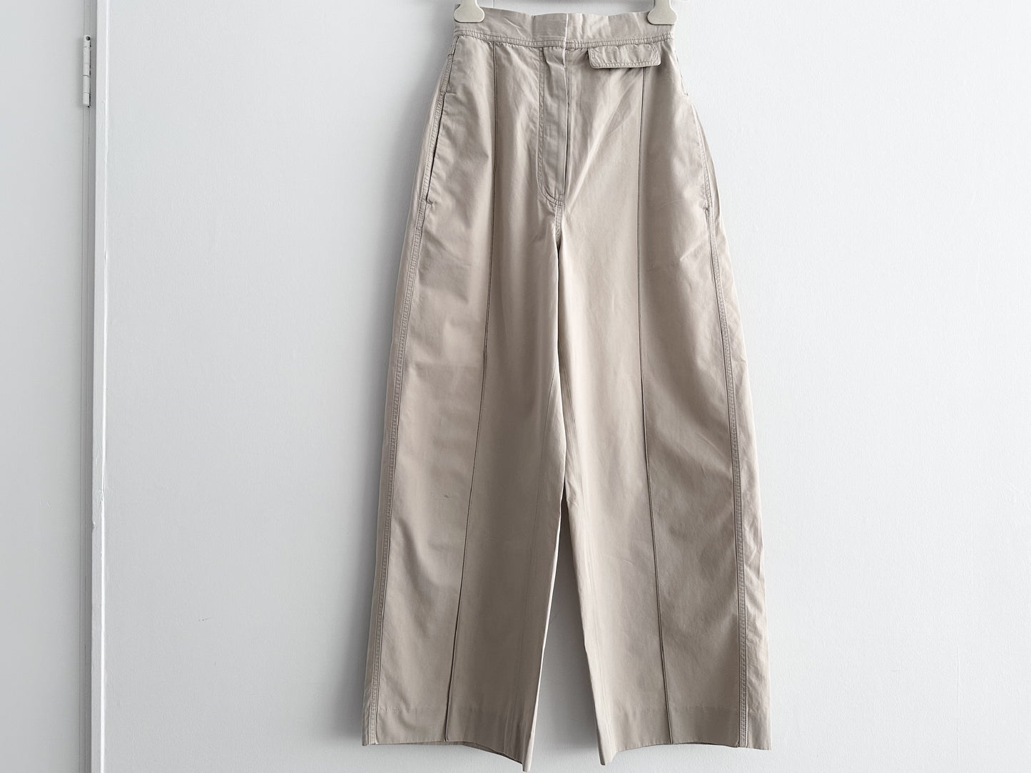 CELINE Phoebe era Celine beige wide-leg pants, size 36, Phoebe Philo pants