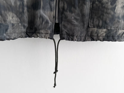 HACHE Ash Printed Quilted Coat, Size 42