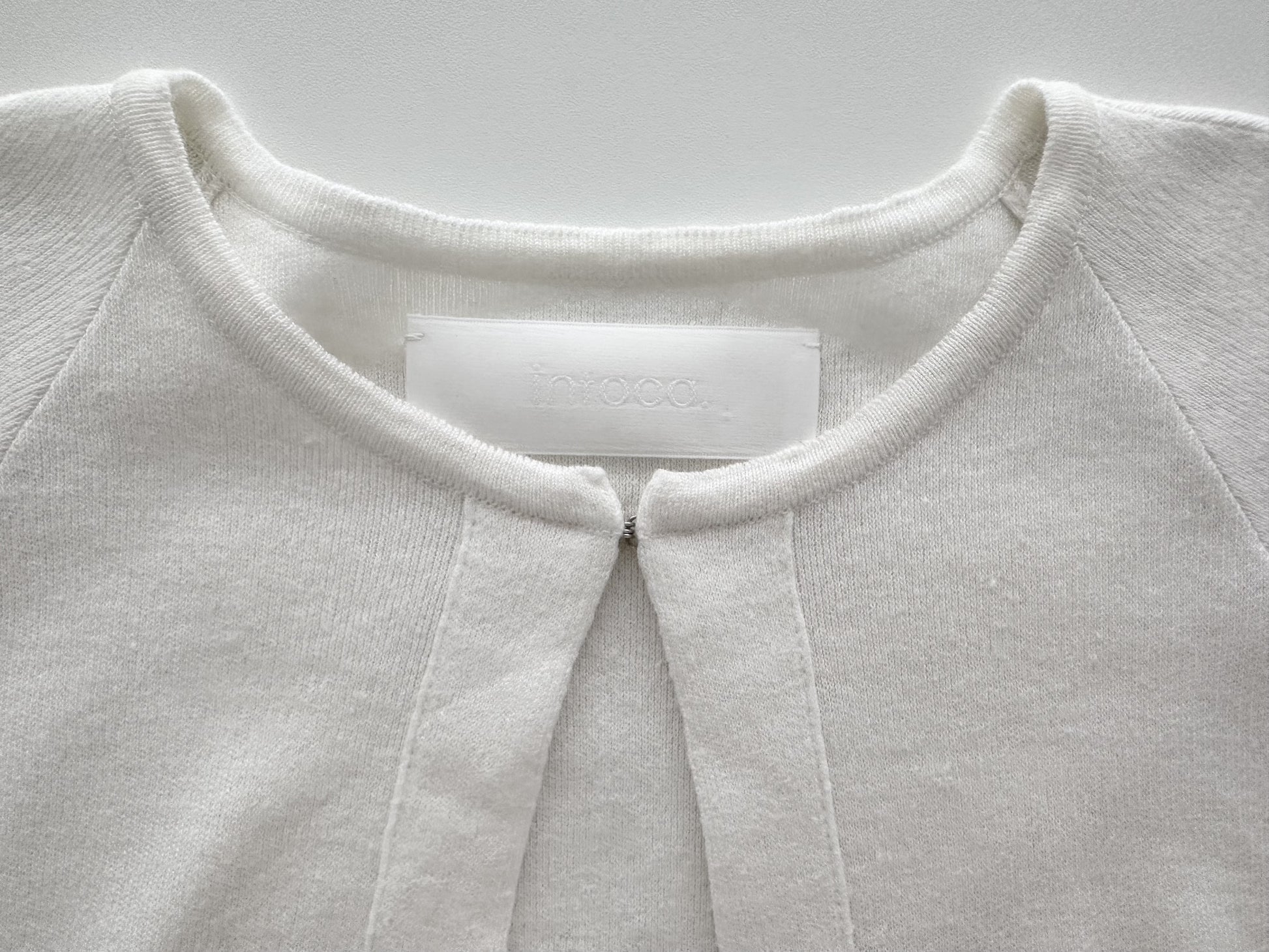 intoca. Linen-Cotton Wide Sleeve Cardigan Bolero