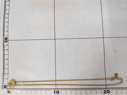 Dior logo rhinestone necklace