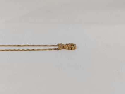 Dior logo rhinestone necklace