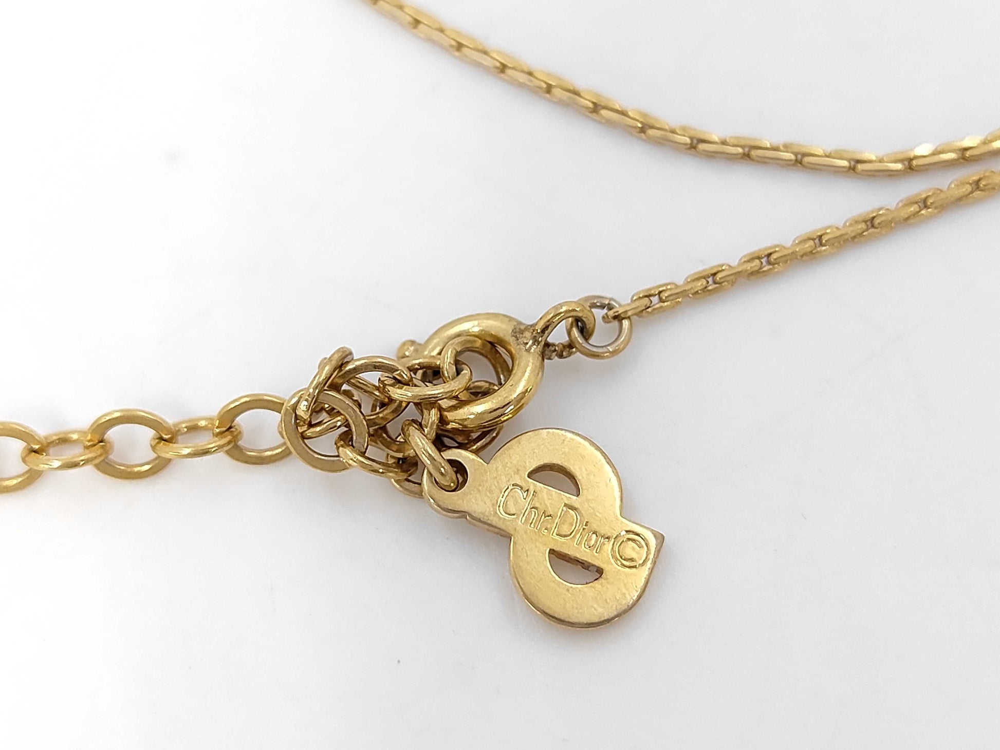 Dior CD logo necklace