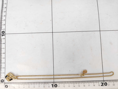 Dior CD logo rhinestone necklace