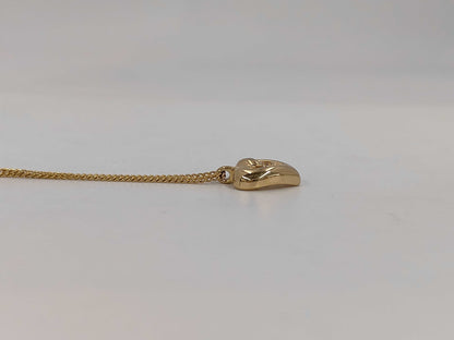 Dior CD logo heart necklace