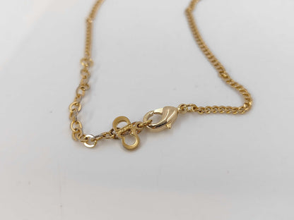 Dior CD logo rhinestone necklace