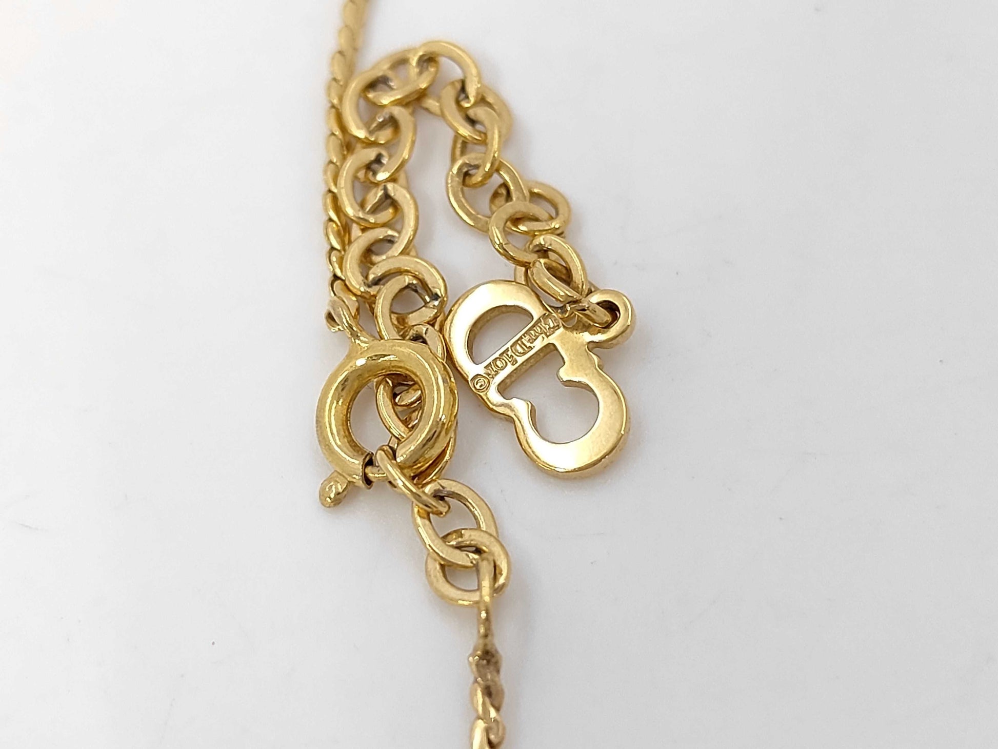 Dior CD logo necklace