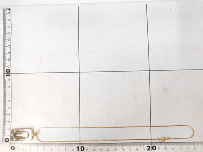 Dior logo plate necklace