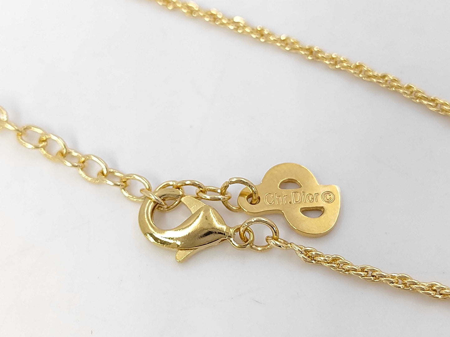 Dior CD logo necklace