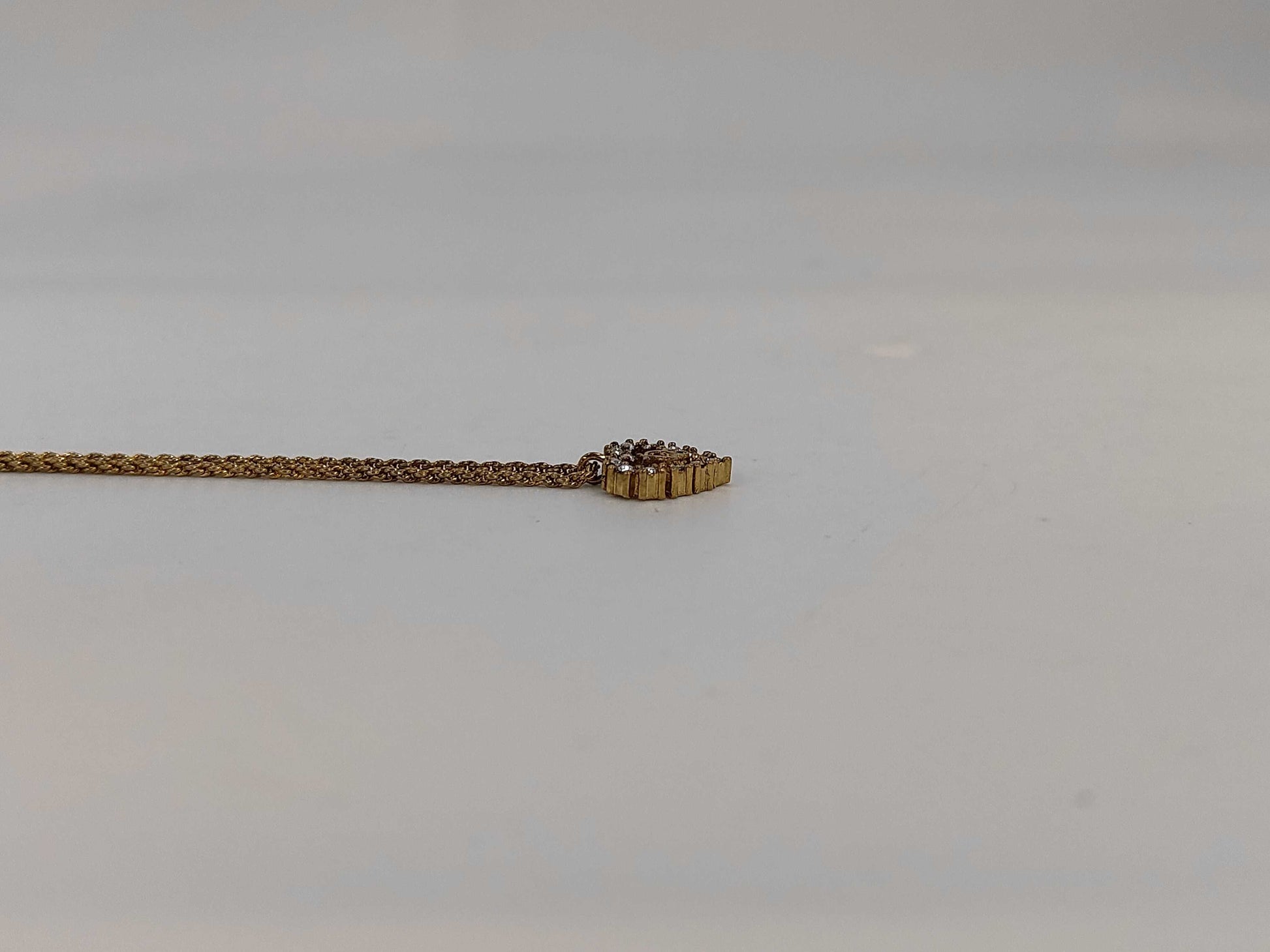 Dior CD logo rhinestone necklace