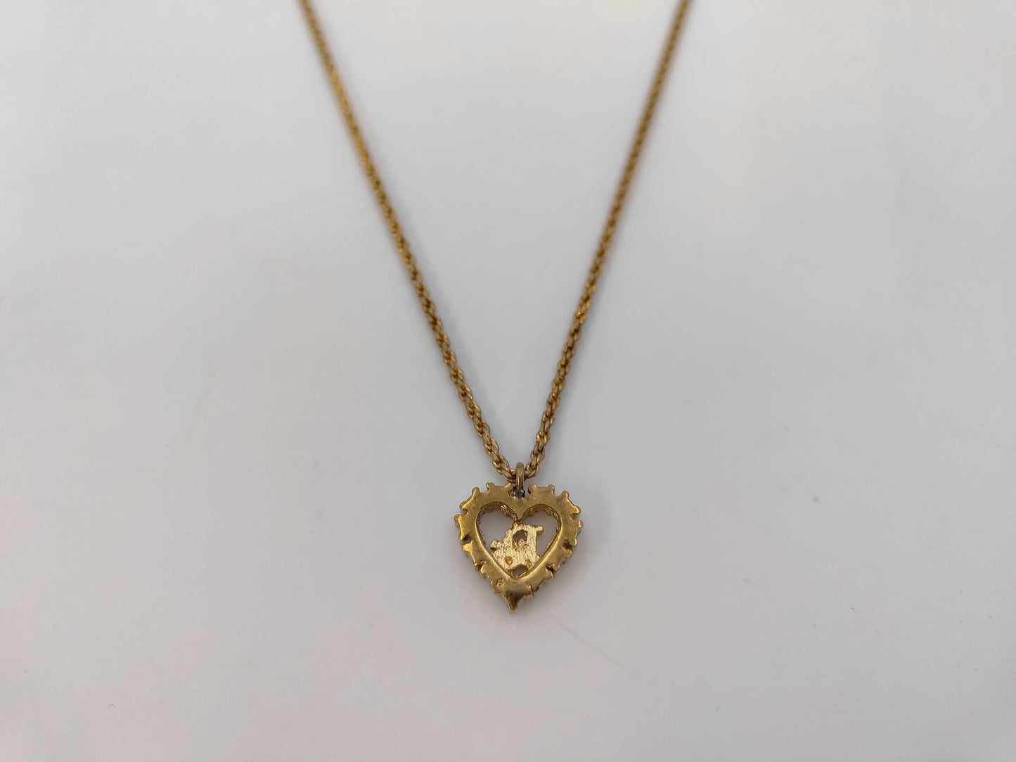 Dior CD logo rhinestone necklace