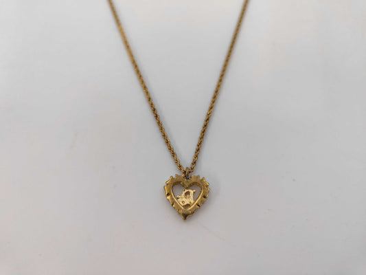 Dior CD logo rhinestone necklace