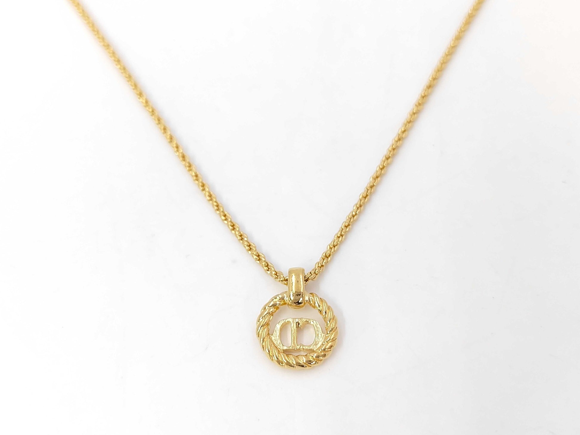 Dior CD logo necklace