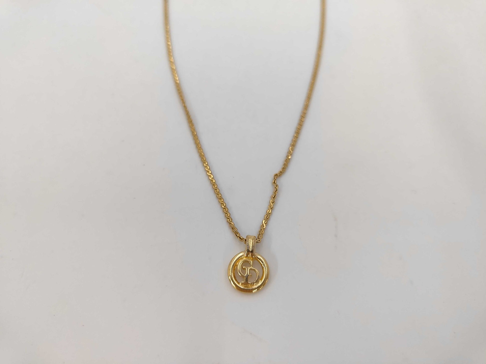Dior CD logo necklace