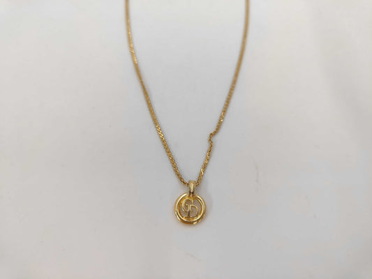 Dior CD logo necklace