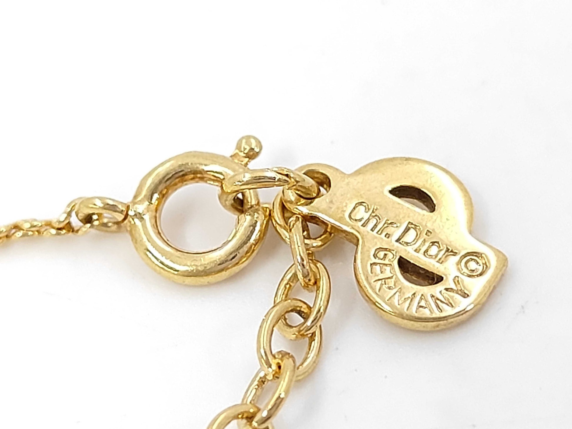 Dior CD logo necklace