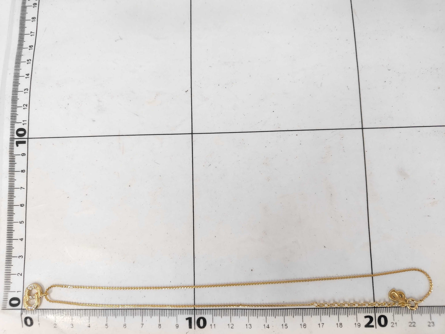 Dior CD logo necklace