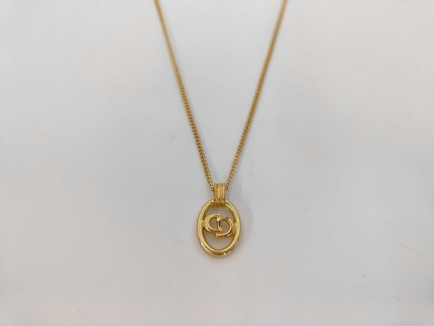 Dior CD logo necklace
