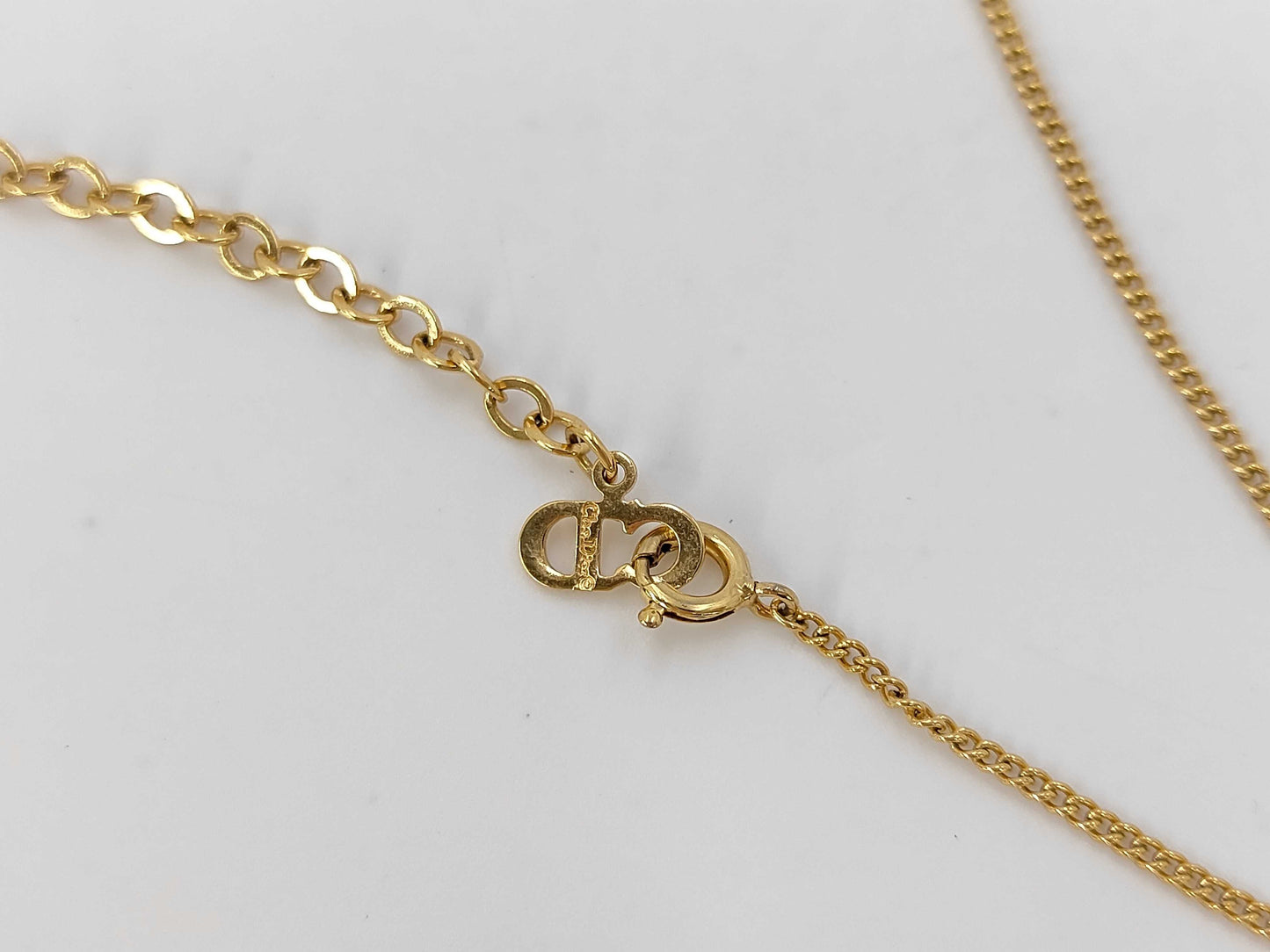 Dior CD logo necklace