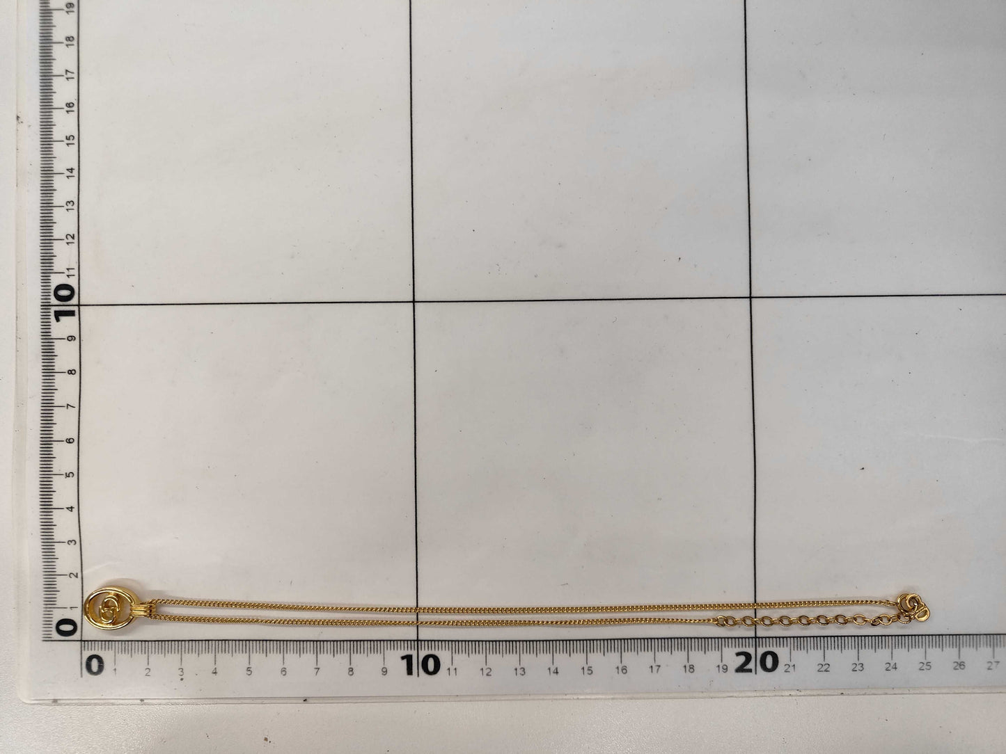 Dior CD logo necklace