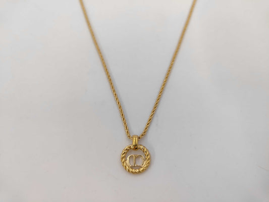 Dior CD logo necklace