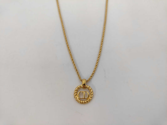 Dior CD logo necklace