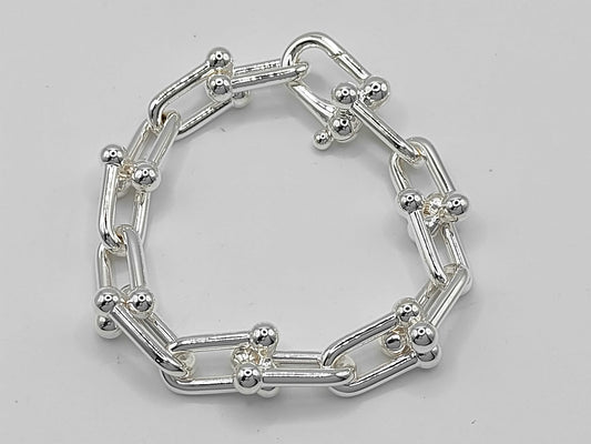 Tiffany & Co. Tiffany HardWear Large Link L Bracelet, Ag925, 60.2g, Bracelet/Bangle