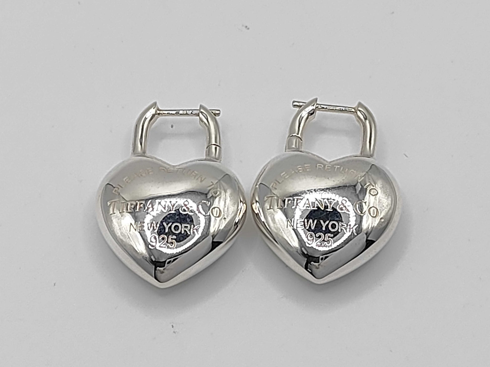 Tiffany & Co. Return to Tiffany Full Heart Earrings, Ag925, 21.6g