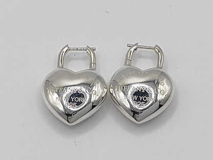 Tiffany & Co. Return to Tiffany Full Heart Earrings, Ag925, 21.6g