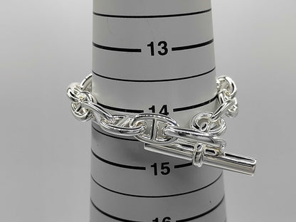 HERMES Chaine d'Ancre MM 14-link 24-stamped bracelet, Ag925, 50.8g, bracelet/bangle