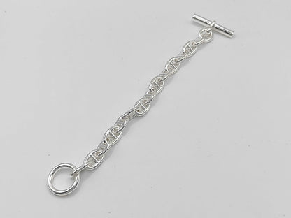 HERMES Chaine d'Ancre MM 14-link 24-stamped bracelet, Ag925, 50.8g, bracelet/bangle