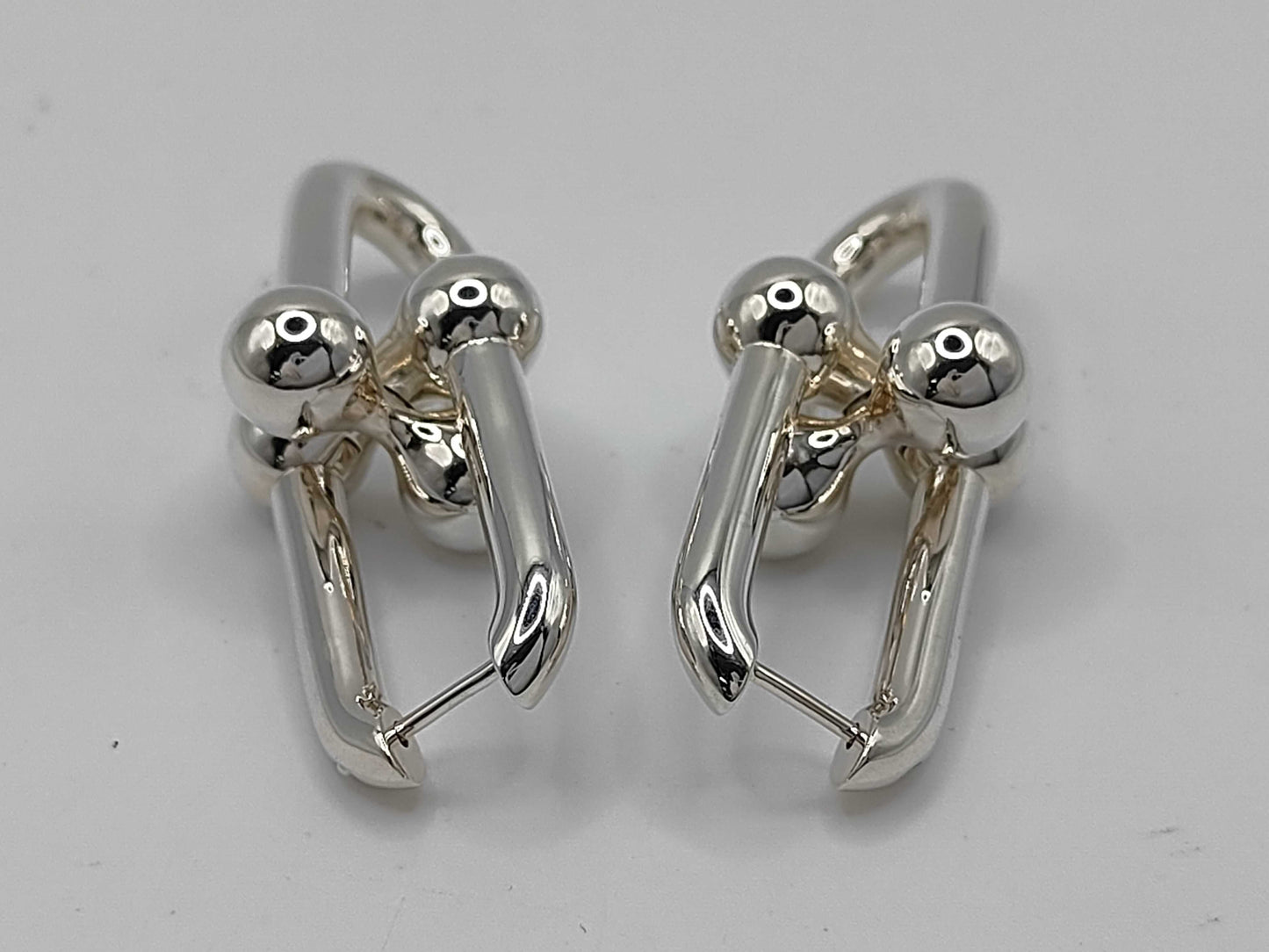 Tiffany & Co. Tiffany HardWear Extra Large Link Earrings, Ag925, 17.0g