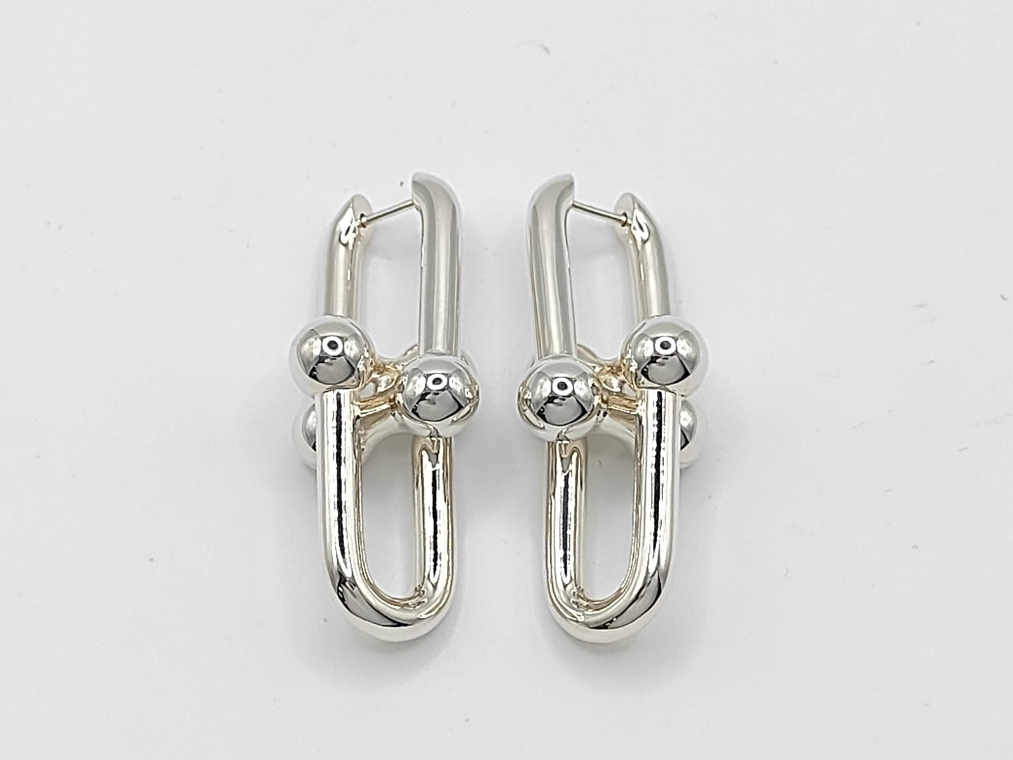 Tiffany & Co. Tiffany HardWear Extra Large Link Earrings, Ag925, 17.0g