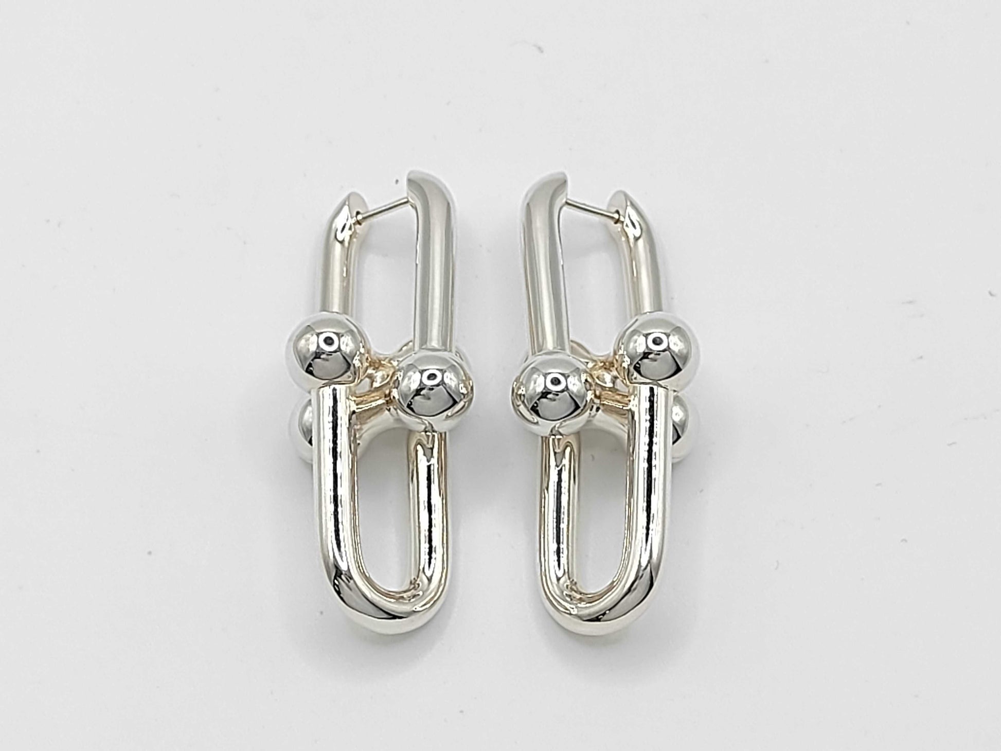 Tiffany & Co. Tiffany HardWear Extra Large Link Earrings, Ag925, 17.0g