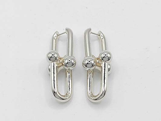 Tiffany & Co. Tiffany HardWear Extra Large Link Earrings, Ag925, 17.0g