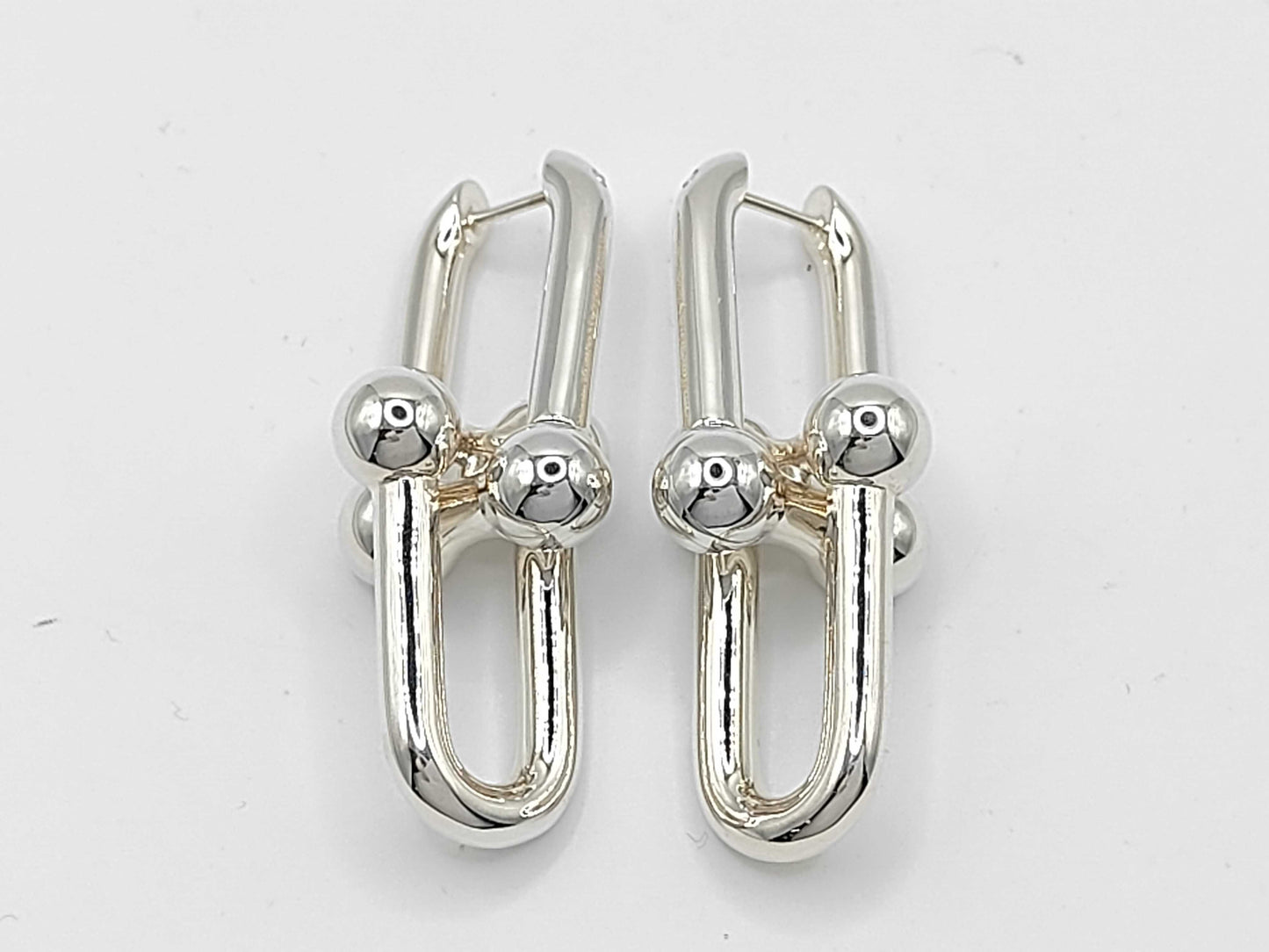 Tiffany & Co. Tiffany HardWear Extra Large Link Earrings, Ag925, 17.0g