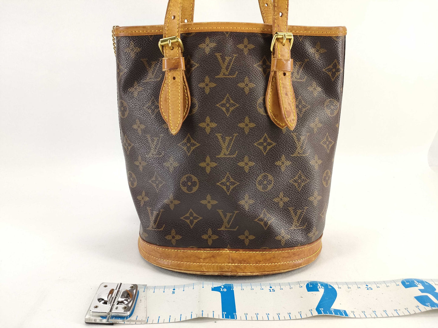 LOUIS VUITTON Monogram Louis Vuitton Bucket PM Tote Bag
