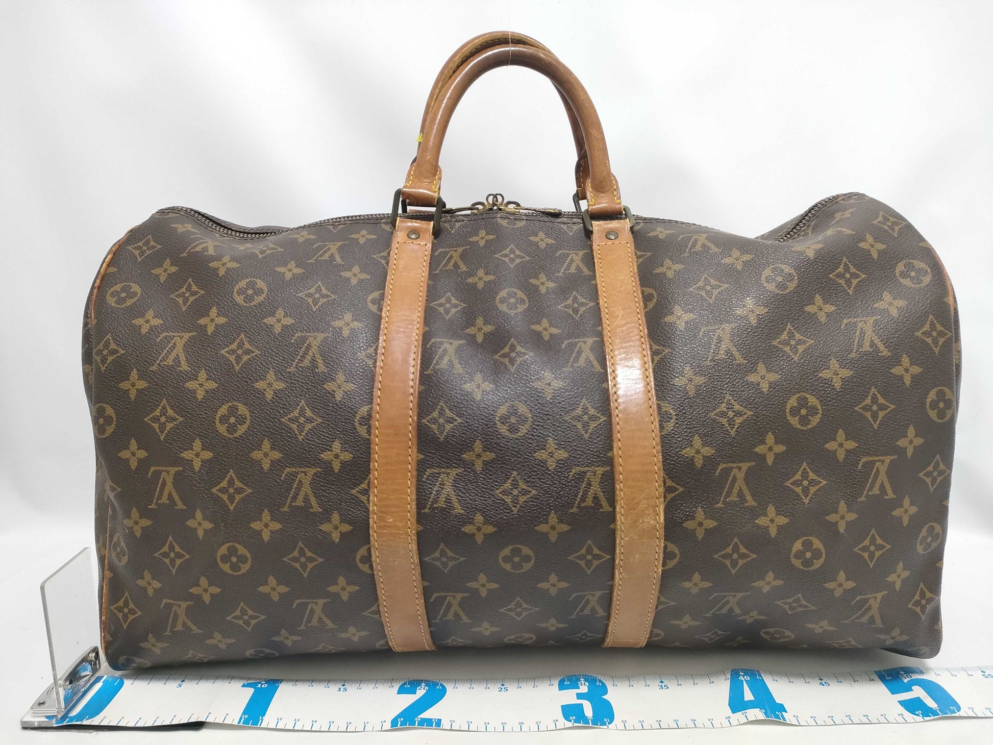 LOUIS VUITTON Monogram Louis Vuitton Keepall 50 Boston Bag