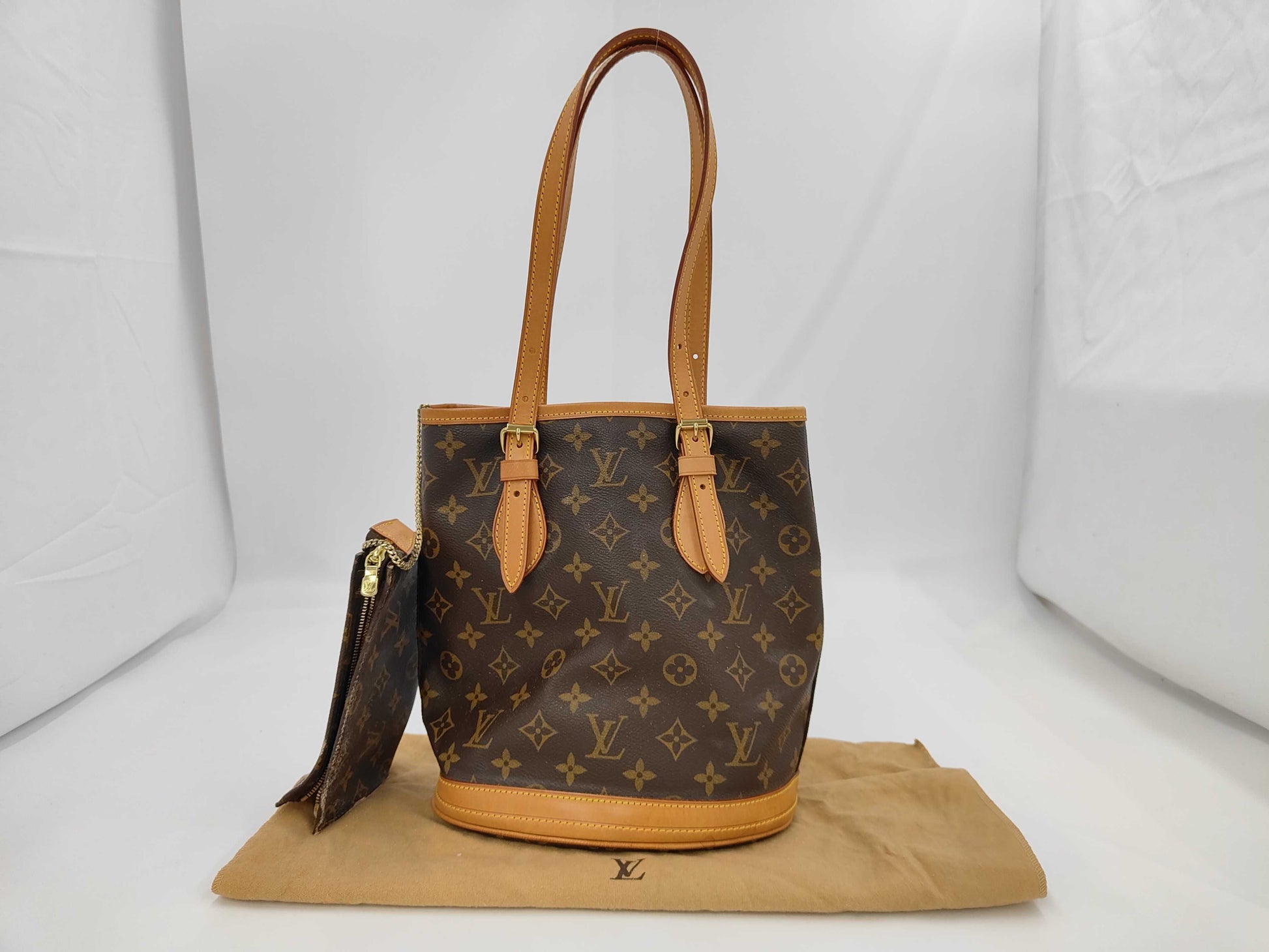 LOUIS VUITTON Monogram Bucket PM M42238 Tote Bag Handbag