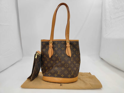 LOUIS VUITTON Monogram Bucket PM M42238 Tote Bag Handbag