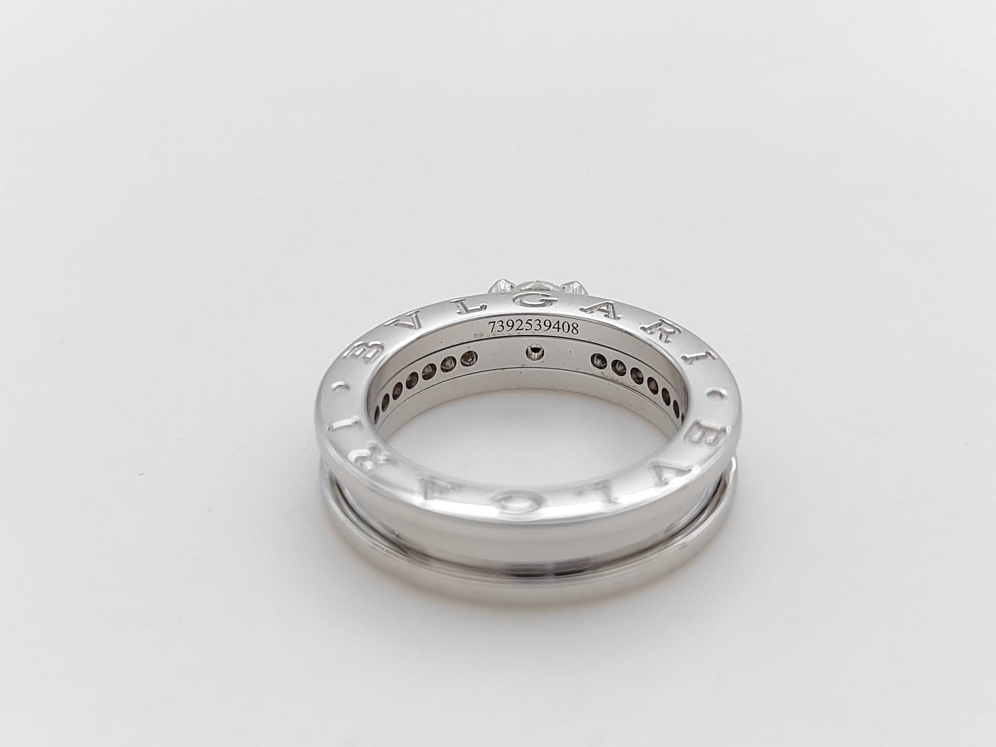 BVLGARI B.zero1 #50 Solitaire Ring with Diamonds, Au750, 8.2g 