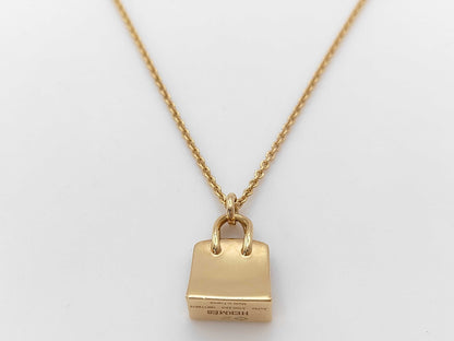 HERMES Birkin Amulet 51D 0.22ct PG Au750 10.3g Necklace 