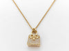 HERMES Birkin Amulet 51D 0.22ct PG Au750 10.3g Necklace 