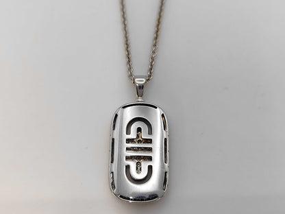 BVLGARI Parentesi Diamond Necklace in 750 White Gold, 14.6g 